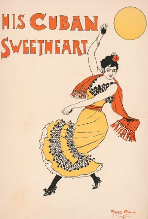 His Cuban sweetheart Oil painting by Archie Gunn