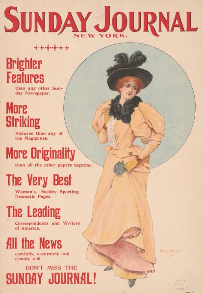 Poster shows a woman posing, holding a flower  by Archie Gunn - Hand-Painted Oil Painting Reproduction