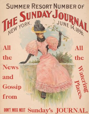 Summer resort number of The Sunday Journal, New York, June 14, 1896 by Archie Gunn Oil Painting