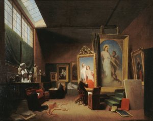 Atelier d'Ary Scheffer, rue Chaptal by Arie Johannes Lamme Oil Painting