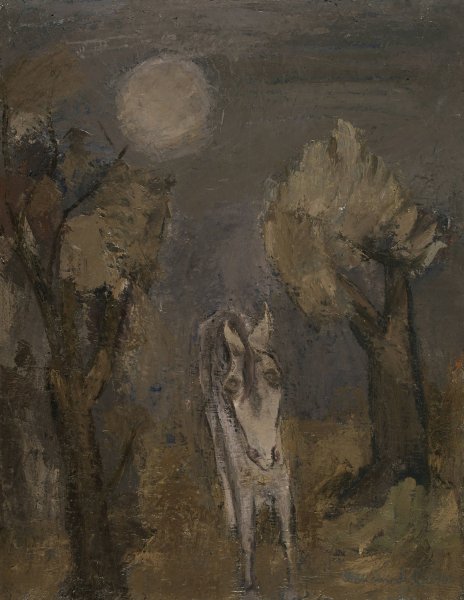 Ezel bij maanlicht by Arie Van De Giessen - Hand-Painted Oil Painting Reproduction