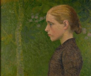 Jeune paysanne en buste by Aristide Maillol Oil Painting