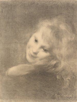 Rieuse Oil painting by Armand Berton