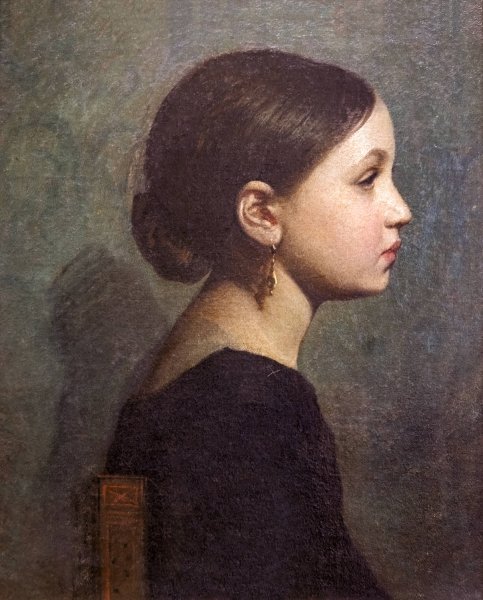 Main Product Photo of Portrait Of A Girl; After The Ball  Painting by Armand Cambon