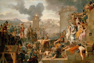 Metellus Raising The Siege by Armand-Charles Caraffe Oil Painting