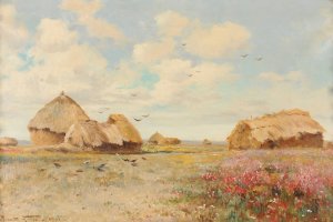 fleurs a Orainville by Armand Guery Oil Painting