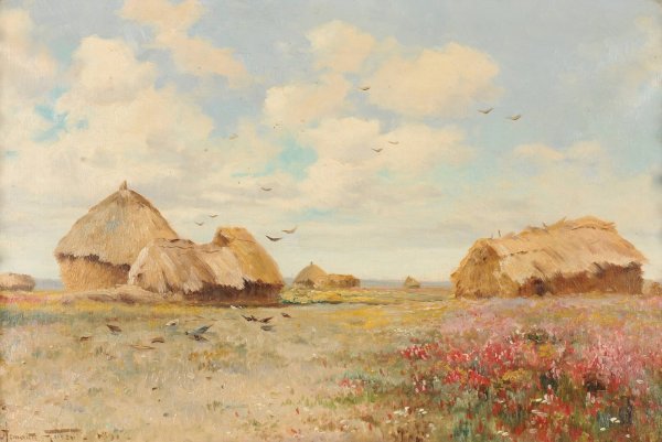 fleurs a Orainville  by Armand Guery - Hand-Painted Oil Painting Reproduction