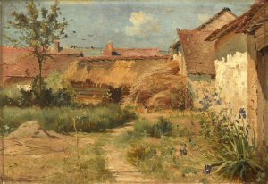 Jardin a Orainville by Armand Guery Oil Painting