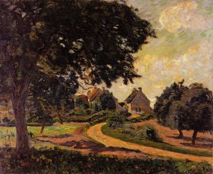 After the Rain, also known as Tournant de Route Apras la Pluie by Armand Guillaumin Oil Painting