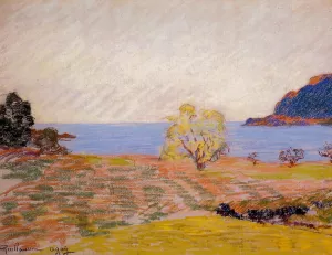 Agay Landscape painting by Armand Guillaumin