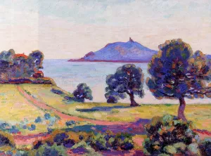 Agay, the Chateau and the Signal Tower painting by Armand Guillaumin