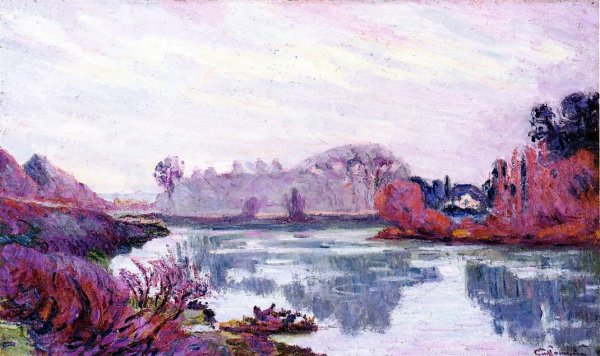 Main Product Photo of Banks of the Marne in Winter Painting by Armand Guillaumin