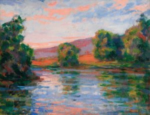 Bord De L'eau by Armand Guillaumin Oil Painting