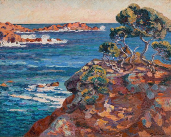 Bord De Mer a Agay  by Armand Guillaumin - Hand-Painted Oil Painting Reproduction
