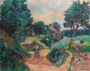 Chemin Des Carrieres a Miregaudon by Armand Guillaumin Oil Painting
