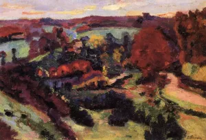 Crozant in Autumn by Armand Guillaumin - Oil Painting Reproduction