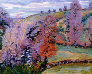 Crozant Landscape also known as Grey Weather painting by Armand Guillaumin