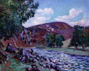 Crozant Landscape painting by Armand Guillaumin