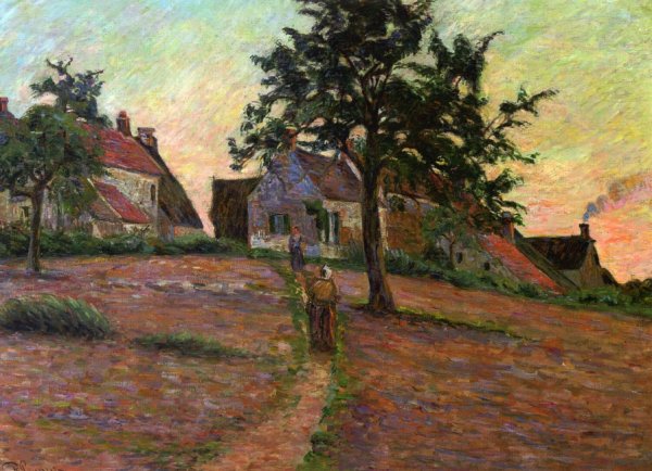 Damiette, Sunset by Armand Guillaumin - Hand-Painted Oil Painting Reproduction