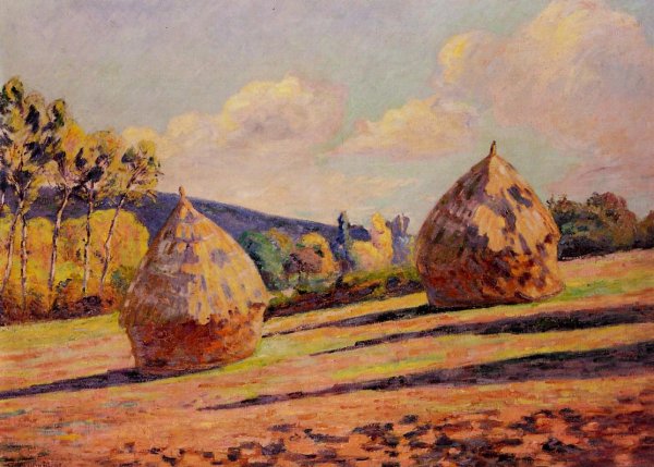 Main Product Photo of Grainstacks Painting by Armand Guillaumin