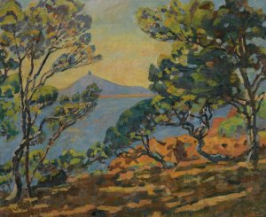 La Baie D'agay Et Le Semaphore by Armand Guillaumin Oil Painting