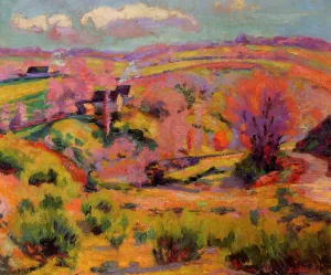 La Creuse Landscape, Spring by Armand Guillaumin - Oil Painting Reproduction