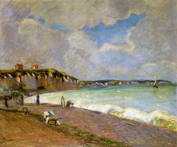 la Manche Landscape by Armand Guillaumin - Hand-Painted Oil Painting Reproduction