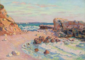 La Pierriere a Saint-Palais, Maree Montante by Armand Guillaumin Oil Painting