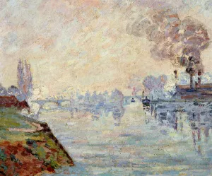 Landscape in the Vicinity of Rouen by Armand Guillaumin - Oil Painting Reproduction