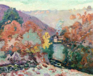 Landscape of La Cruese, La Folie by Armand Guillaumin - Oil Painting Reproduction