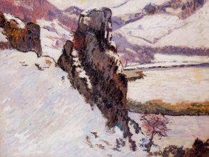 Landscape - the Creuse in the Snow