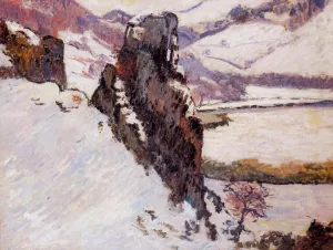 Landscape - the Creuse in the Snow painting by Armand Guillaumin