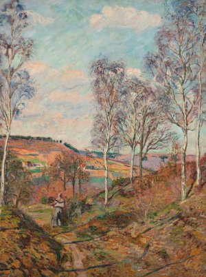 Le chemin vers la vallee by Armand Guillaumin Oil Painting
