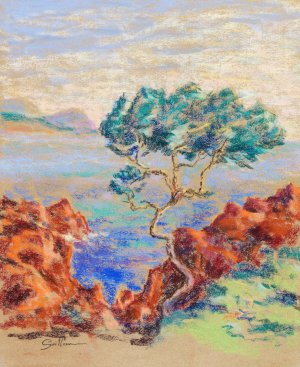 Le Trayas, Paysage du Midi Oil painting by Armand Guillaumin