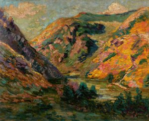 Les Carolles, Vallee de la Lude by Armand Guillaumin Oil Painting