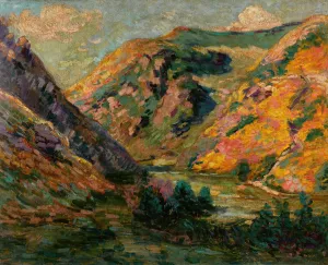 Les Carolles, Vallee de la Lude by Armand Guillaumin Oil Painting
