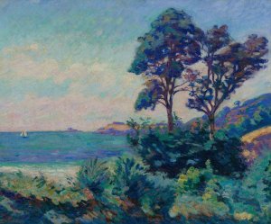 Marine a Saint-Palais by Armand Guillaumin Oil Painting
