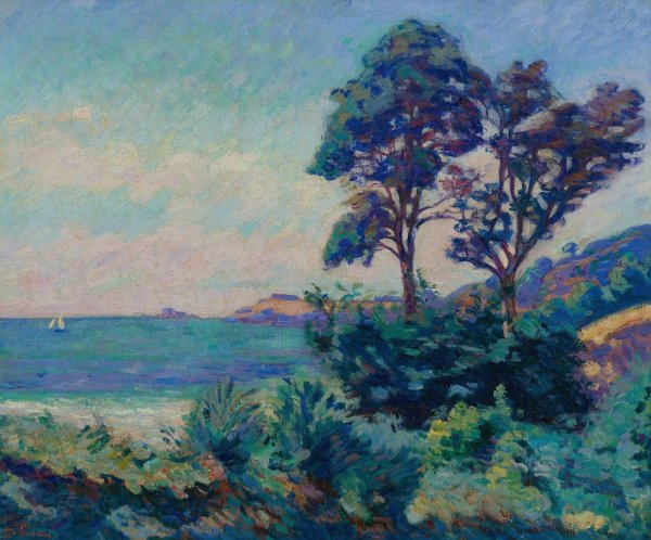 Marine a Saint-Palais  by Armand Guillaumin - Hand-Painted Oil Painting Reproduction