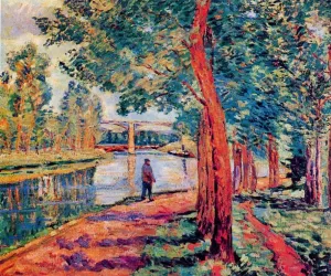 Moret painting by Armand Guillaumin
