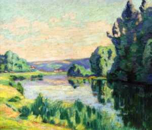 Nanteuil-sur-Marne Oil painting by Armand Guillaumin