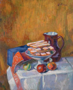 Nature Morte Aux Biscuits Oil painting by Armand Guillaumin