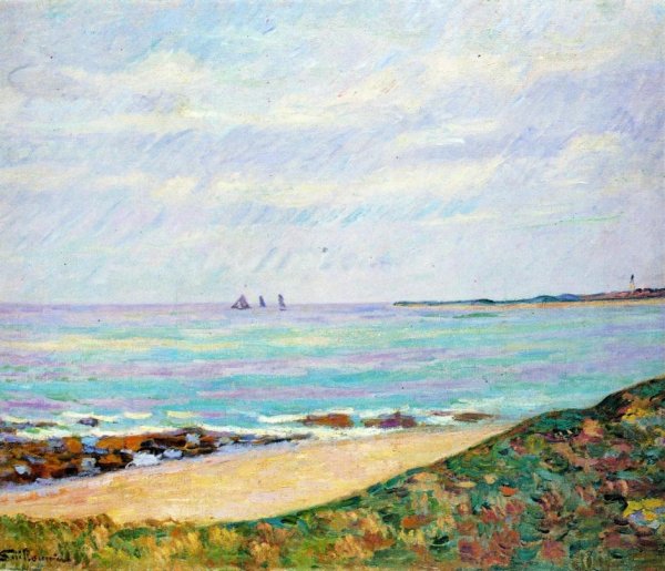 Near Saint Palais by Armand Guillaumin - Hand-Painted Oil Painting Reproduction