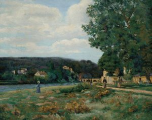 Paysage de l'Ile-de-France by Armand Guillaumin Oil Painting
