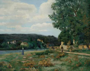 Paysage de l'Ile-de-France by Armand Guillaumin Oil Painting