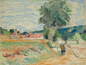 Paysage D'ile De France by Armand Guillaumin Oil Painting