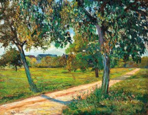Paysage D'ile De France by Armand Guillaumin Oil Painting