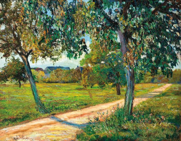 Paysage D'ile De France  by Armand Guillaumin - Hand-Painted Oil Painting Reproduction