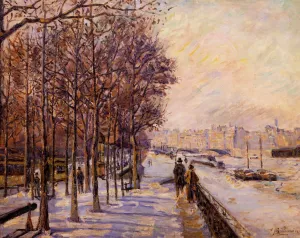 Place Valhubert painting by Armand Guillaumin