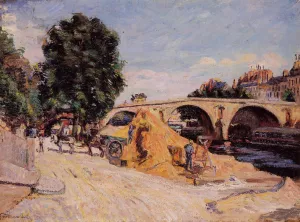 Pont Marie from the Quai d'Anjou by Armand Guillaumin Oil Painting