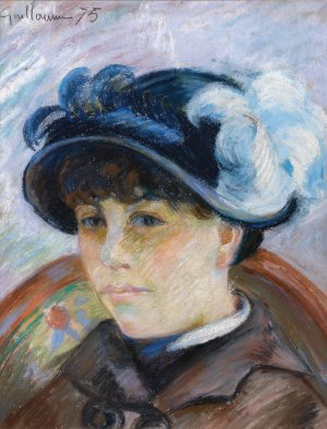 Portrait De Jeune Femme by Armand Guillaumin Oil Painting